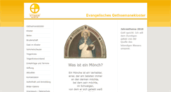 Desktop Screenshot of gethsemanekloster.de