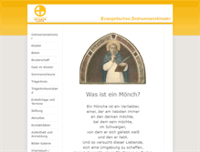 Tablet Screenshot of gethsemanekloster.de